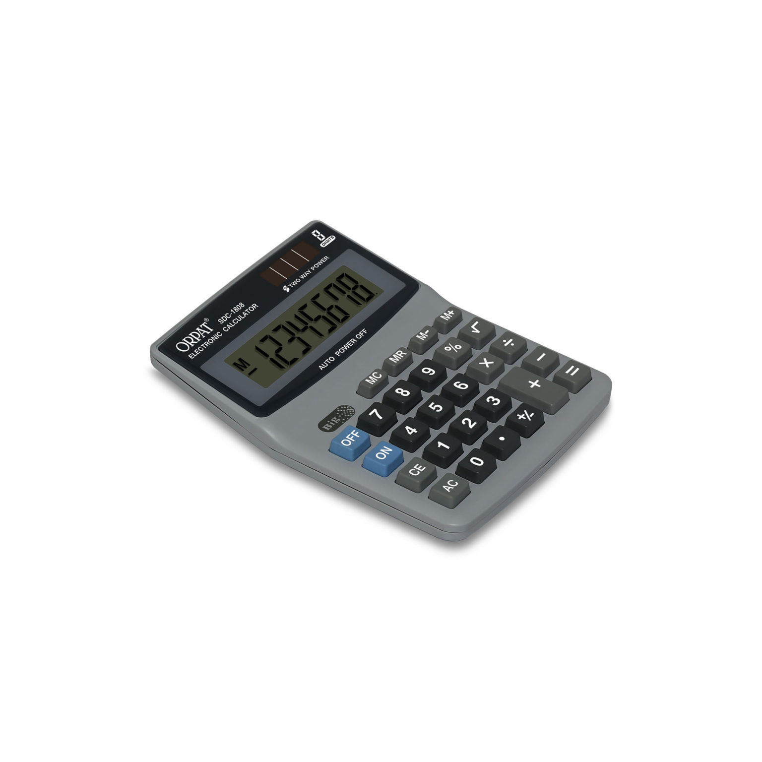 Buy Orpat SDC 1808 555 Grey Basic Desktop Calculator