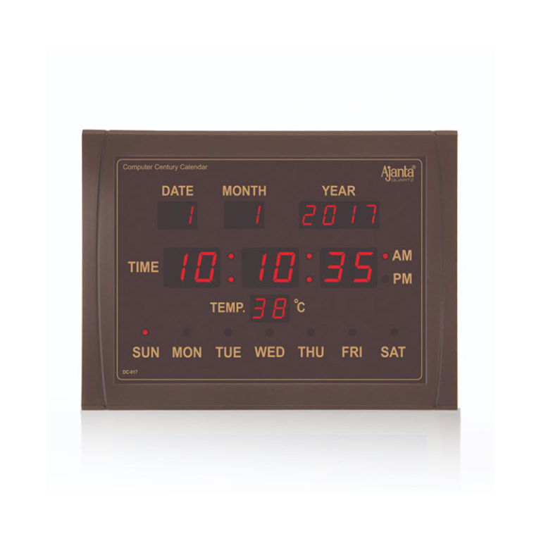 DC017 Matt Brown Digital Clock Orpat