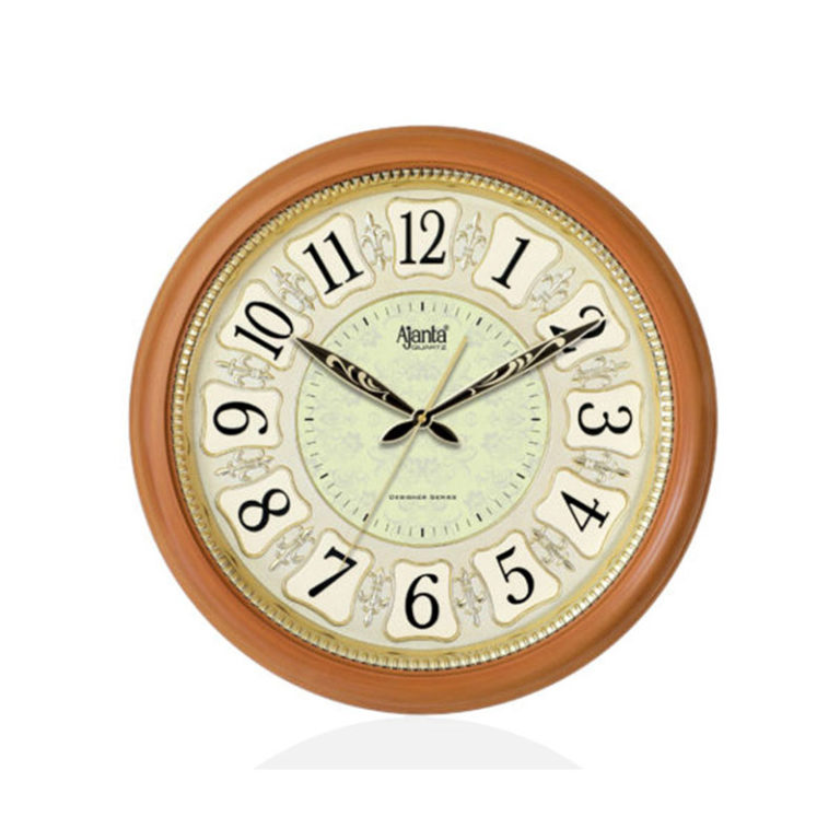 Wall Clock Designer Clock 6007 Mapal wood Orpat Group