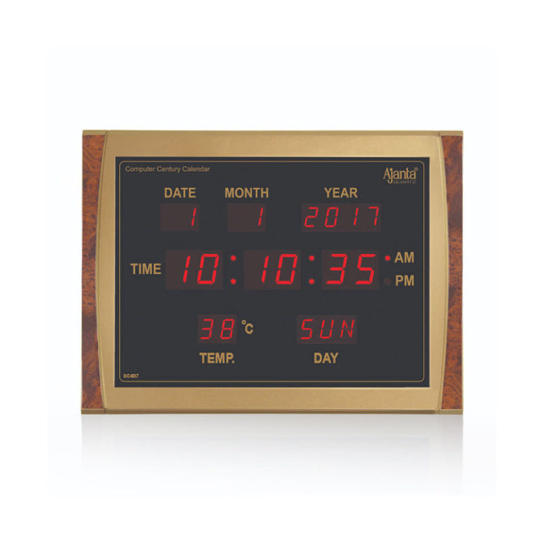 DC037 Golden Digital Clock Orpat