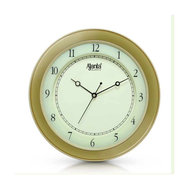 Ajanta 597 Fancy Wall Clock (Ivory) Orpat Group