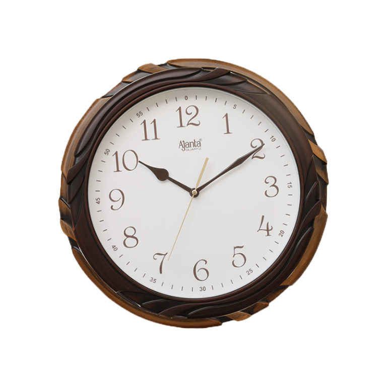 Ajanta 7067 Fancy Wall Clock (Oak Wood) Orpat Group