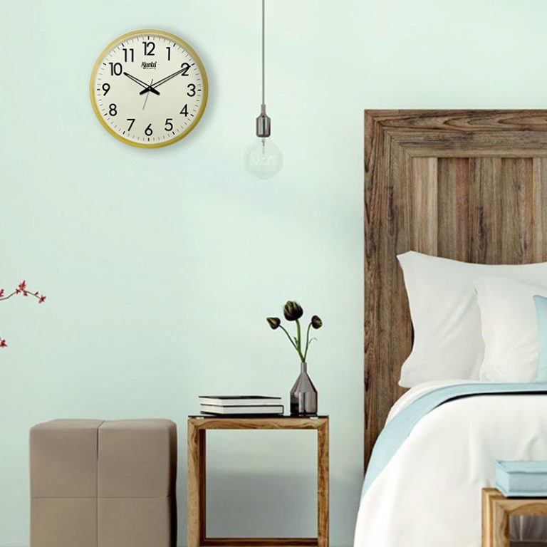 697 Ivory Designer Sweep Second Clock Orpat