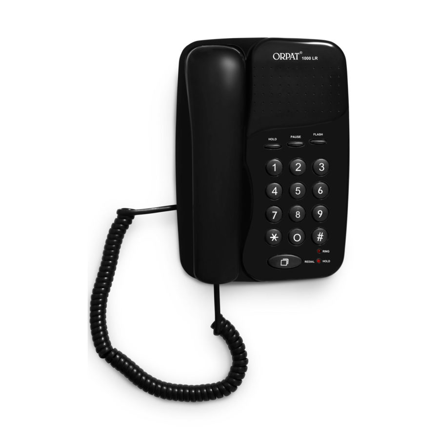 Basic Telephone - Black - 1000LR