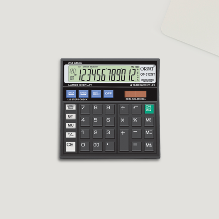 Buy Orpat OT 512 GT Black Desktop Calculator