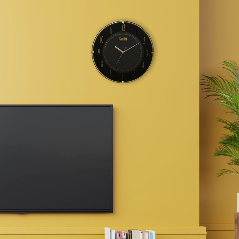 Wall Clock Fancy Clock 1197 Black Orpat Group