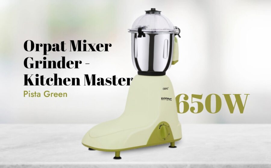 Orpat Kitchen Master Mixer Grinder 650 Watts (White)