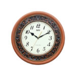 Teak Wood Wall Clock 6057