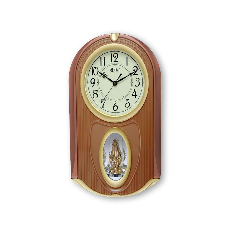 Wall Clock - Classic Musical Pendulum Quartz Wall Clock - Pendulum Clock -  4227 - Copper