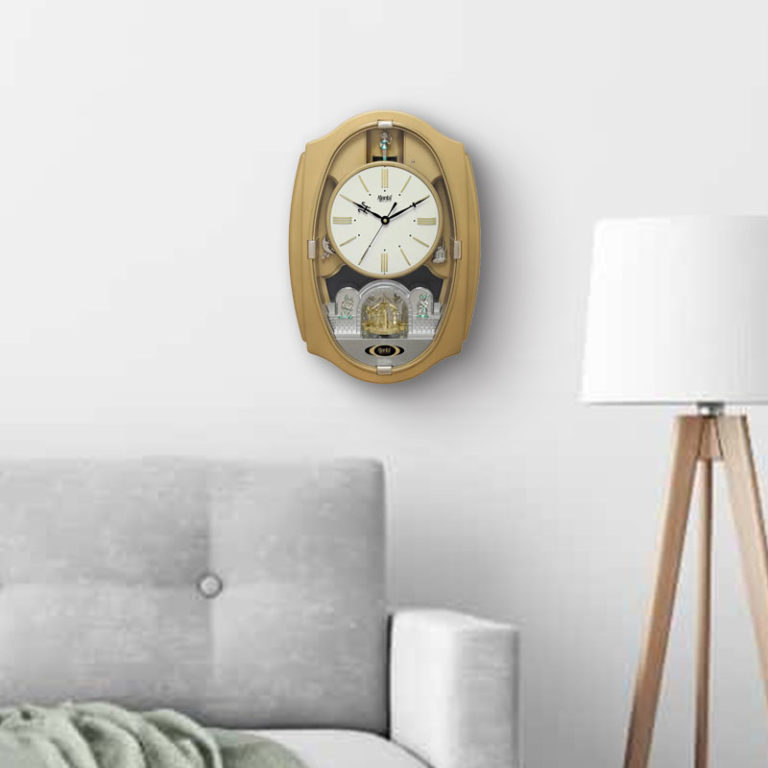 Wall Clock Classic Musical Pendulum Quartz Wall Clock Pendulum