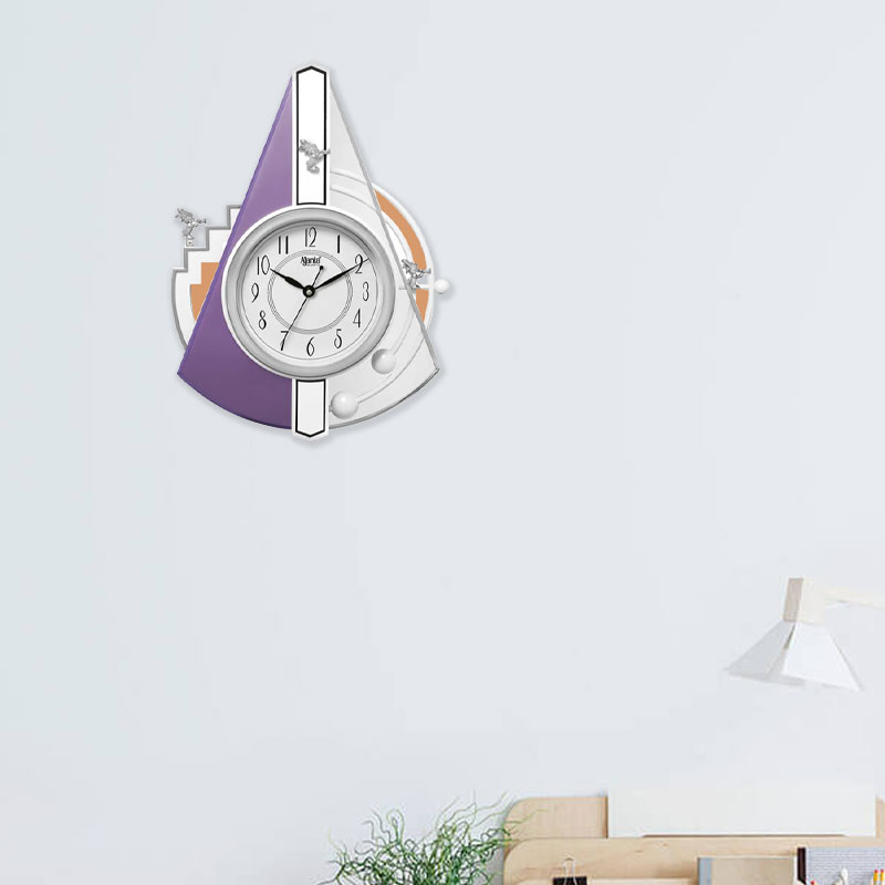 Fancy Pendulum Wall Clock 4727 Violet