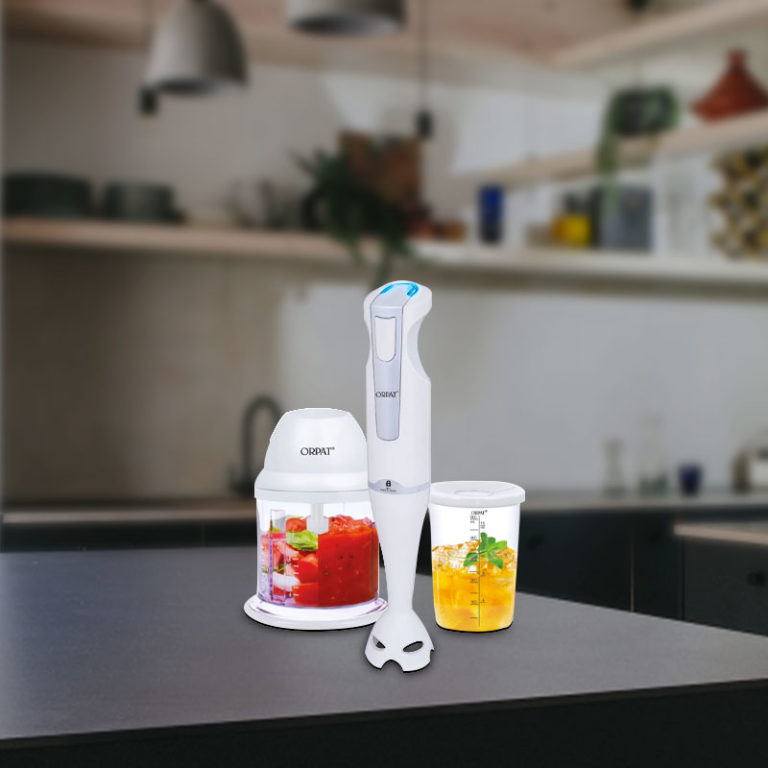 Orpat HHB157E EC White Hand Blender with Chopper Orpat Group