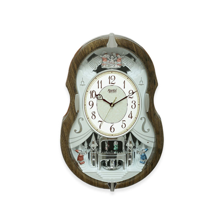 Ajanta 3427 D Classic Musical Pendulum Wall Clock Woody Orpat Group 