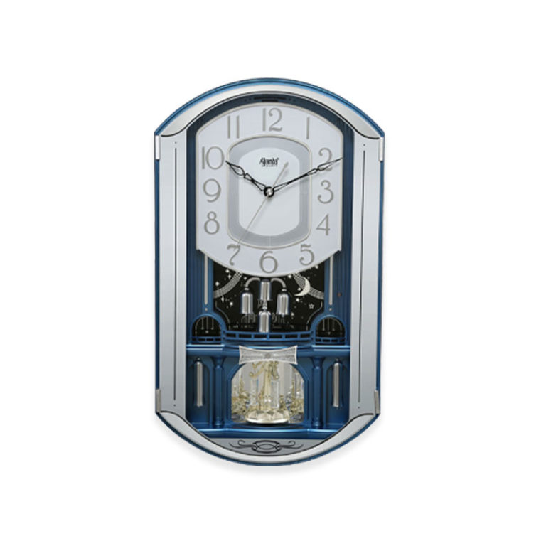 2627 Blue Musical Pendulum Clock Orpat