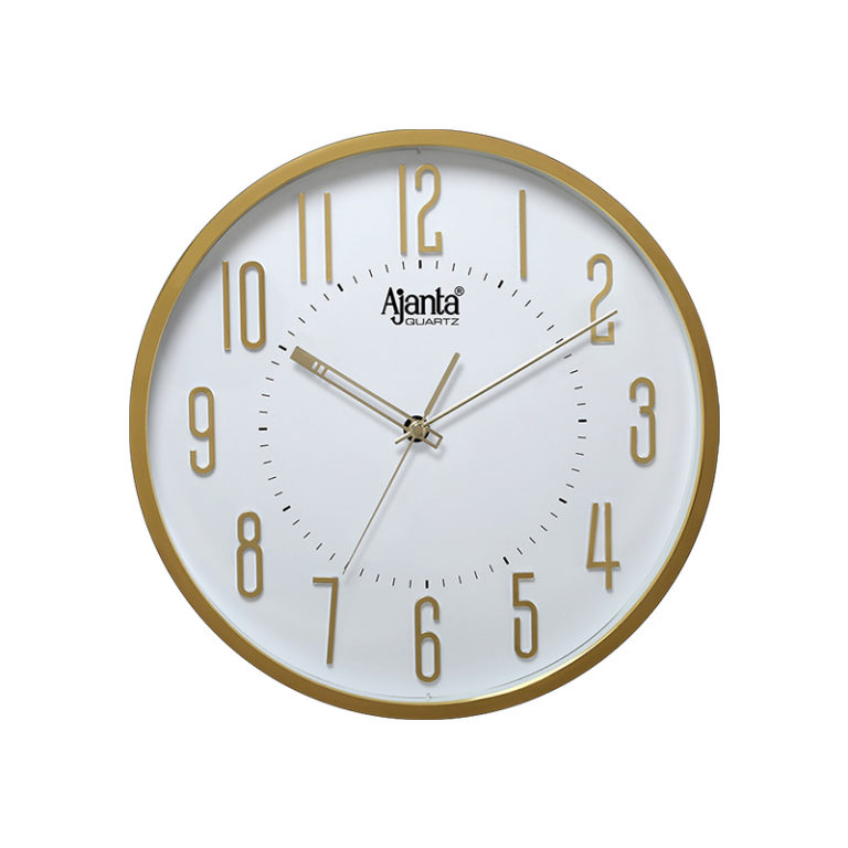 2757 White Designer Sweep Second Clock Orpat