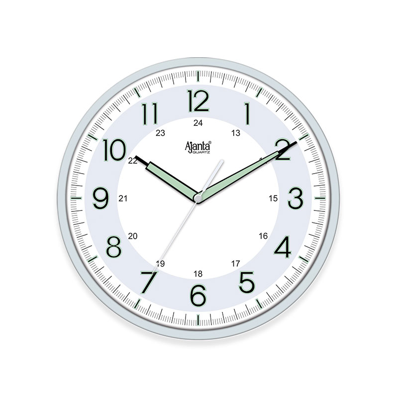 Designer Wall Clock Silver