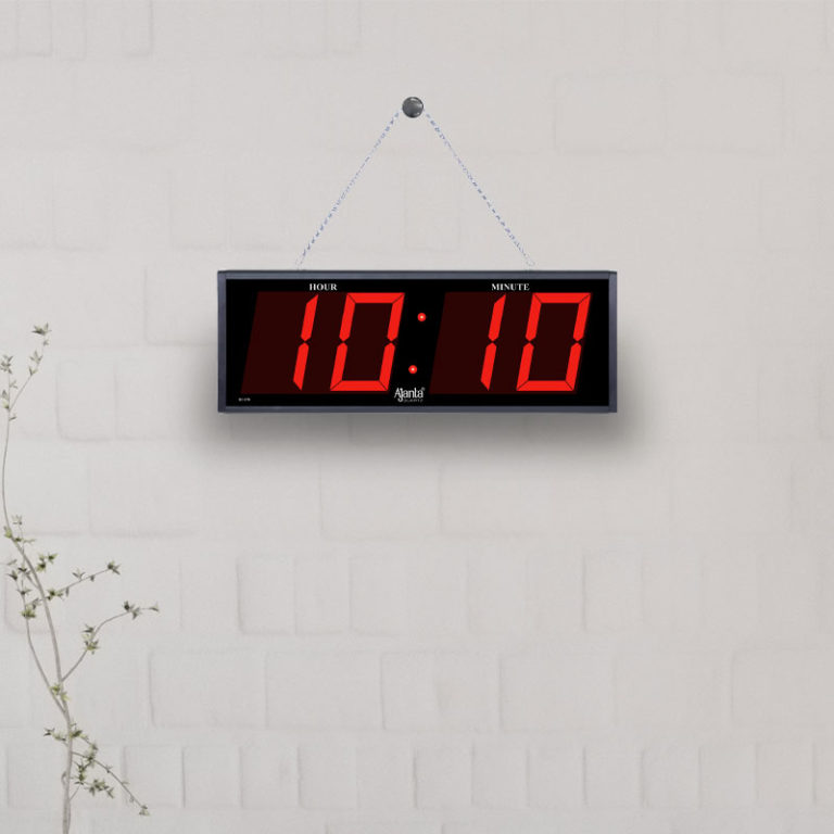 Orpat DC070 Ajanta Digital Calendar Wall Clock (Black) Orpat Group