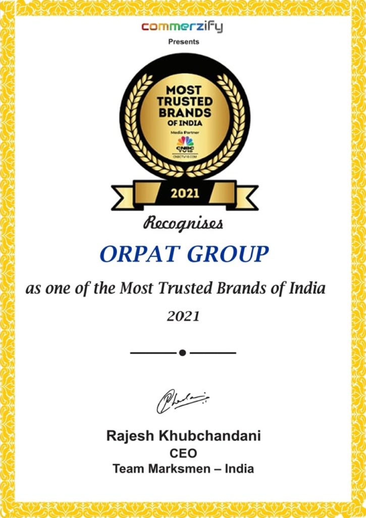 Orpat most trusted brand