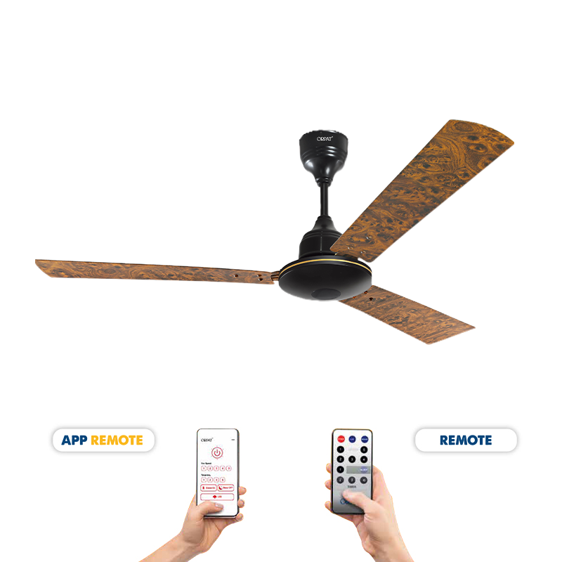 Bldc Ceiling Fan Moneysaver Plus 28w Onyx With Remote App Remote Orpat Group