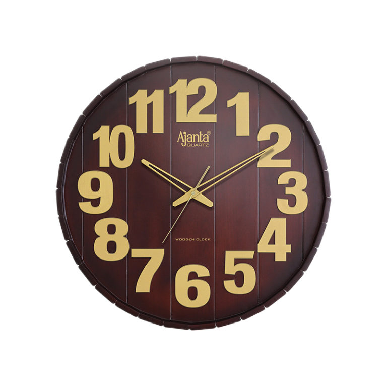 Wall Clock Designer Clock DS447 Brown Orpat Group