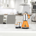 Orange mixer grinder