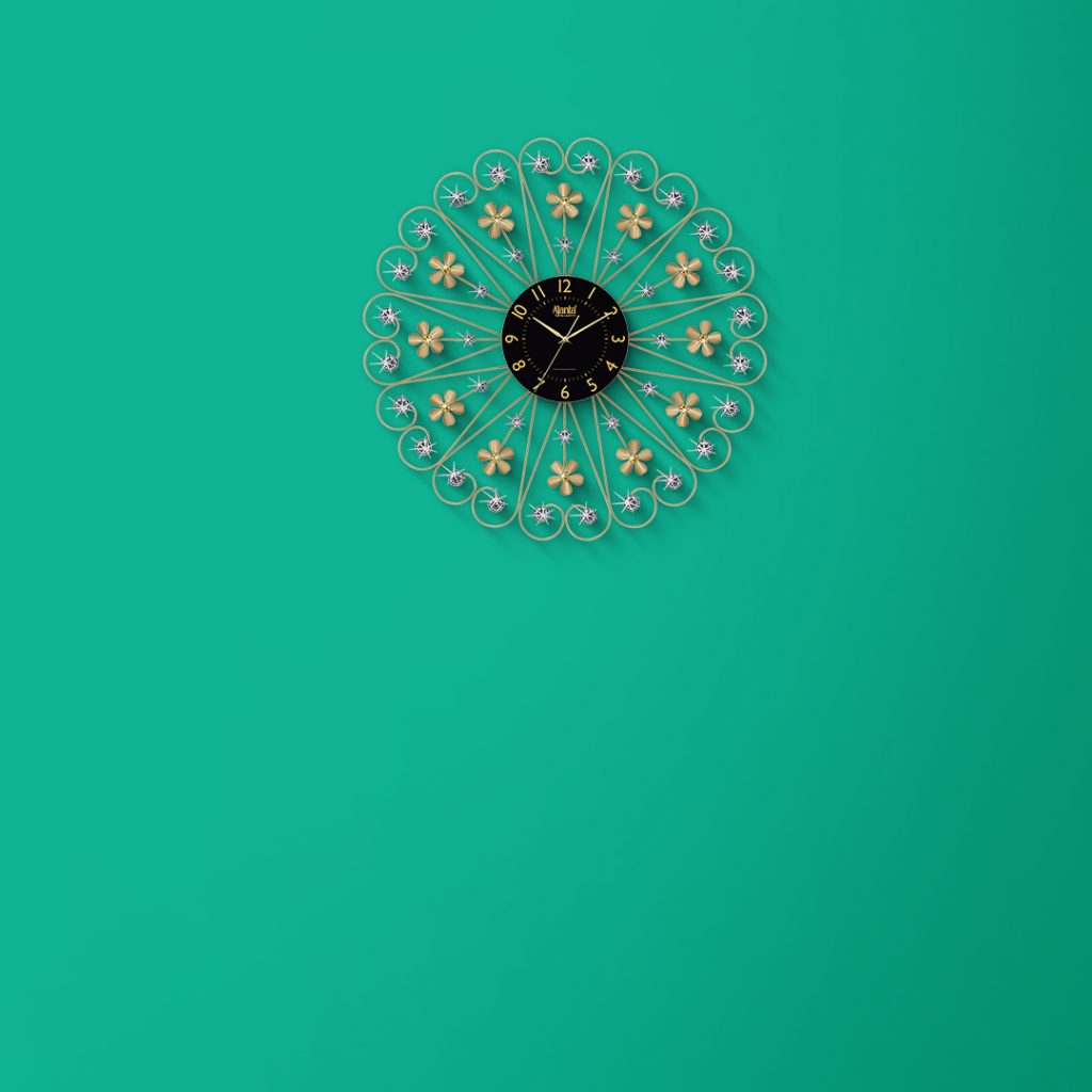 Wall Clock Designer Clock DS307 golden Orpat Group