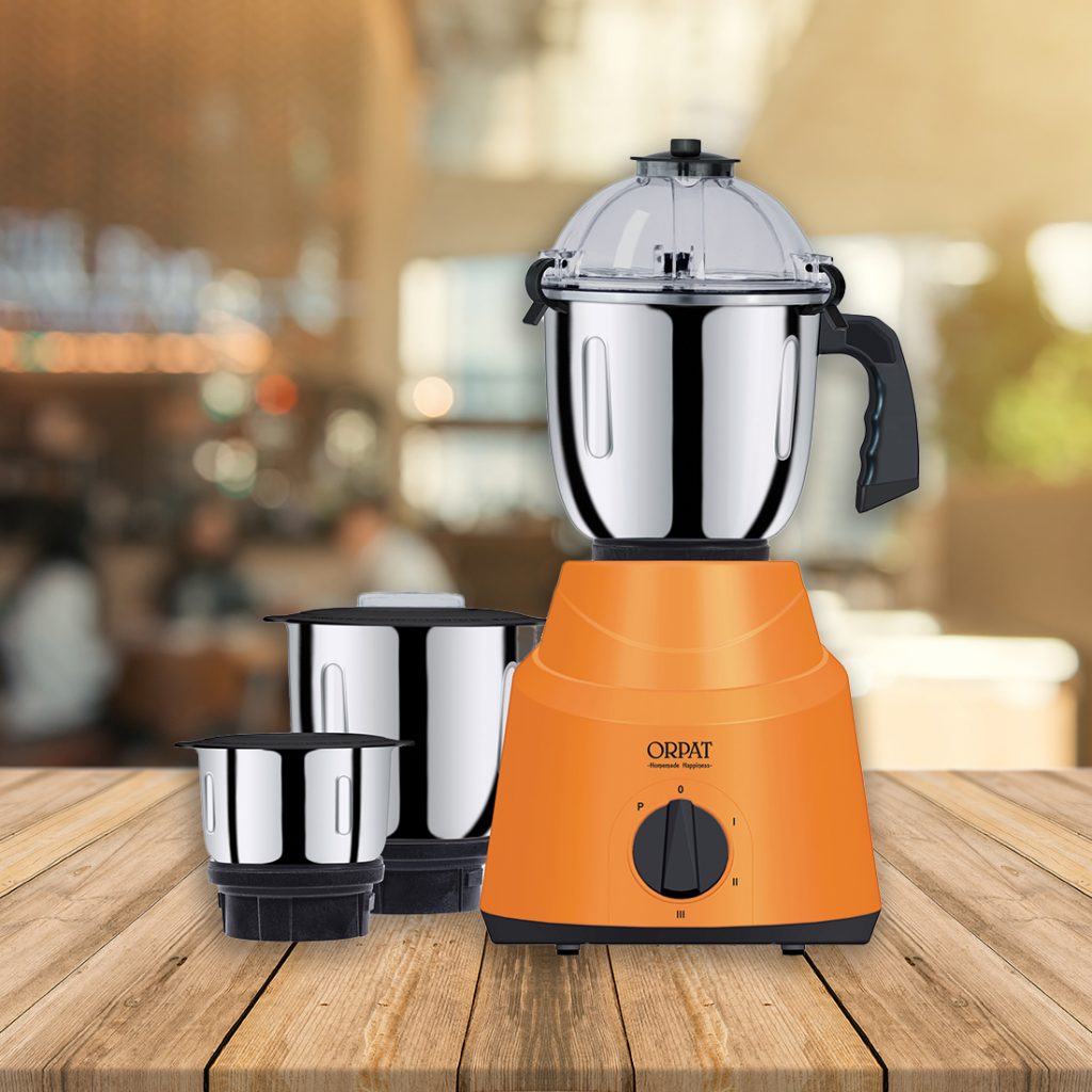 Kitchen Superstar Mixer Grinder 1200W Tangerine Orpat Group