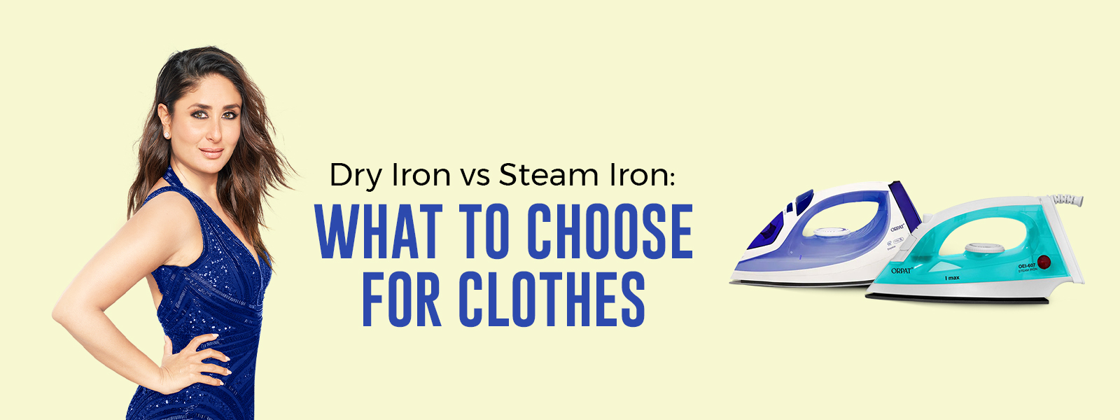 Steam Iron vs Dry Iron: How to Choose the Right Iron