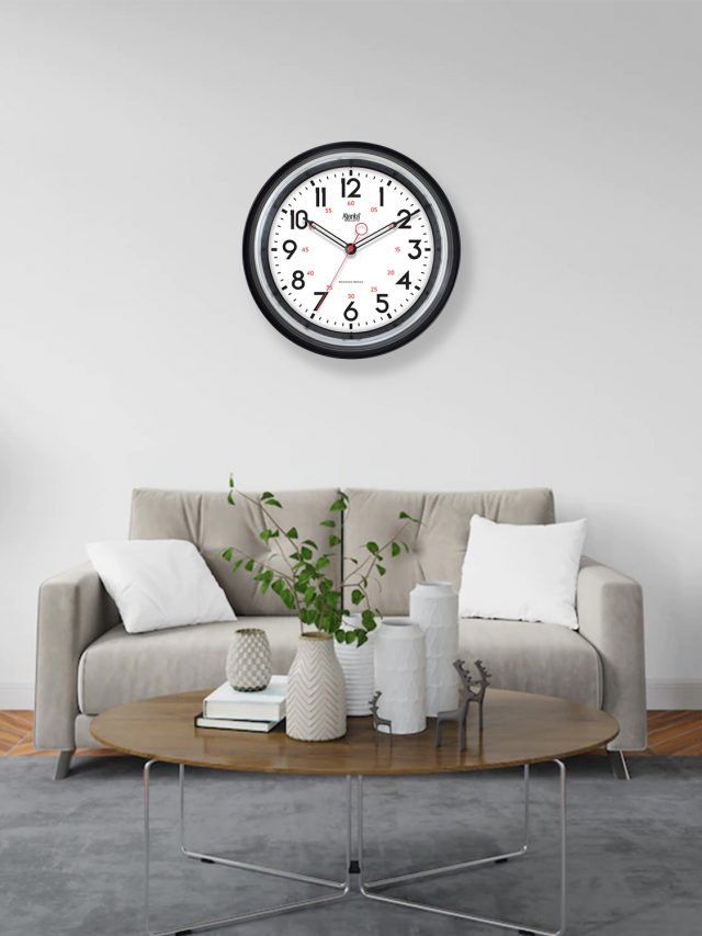 Wall-Clock-Designer-Clock-7087-BLACK